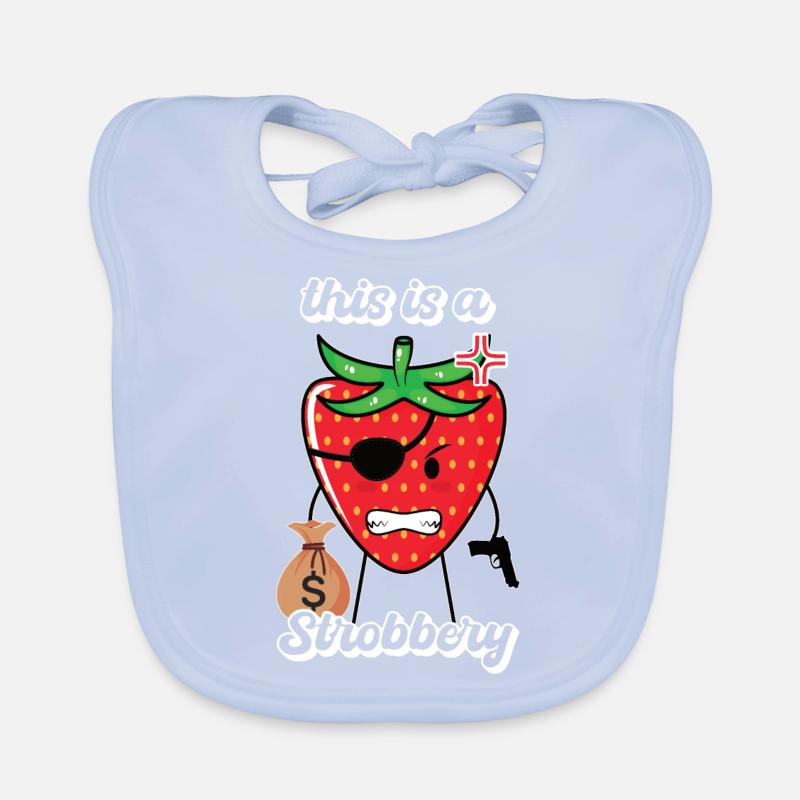 this is strobbery lustig Geschenk Baby Bio-Lätzchen