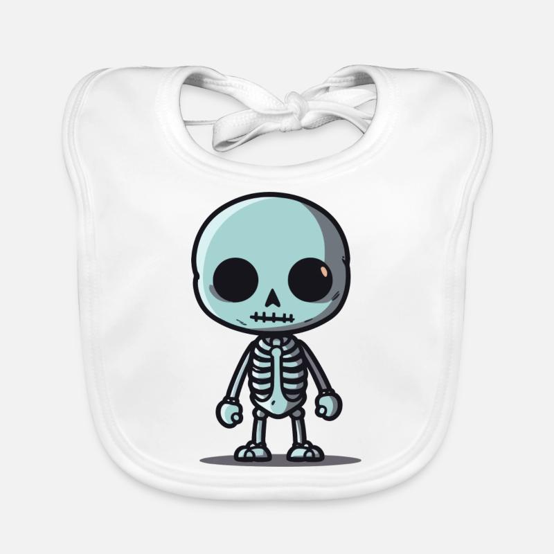 Skeleton Organic Baby Bibs