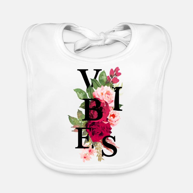 Vibes Blumen Baby Bio-Lätzchen
