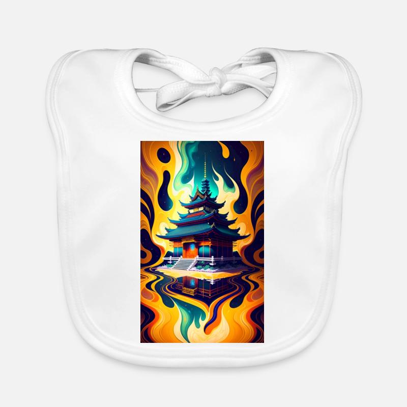 Temple reflection Organic Baby Bibs