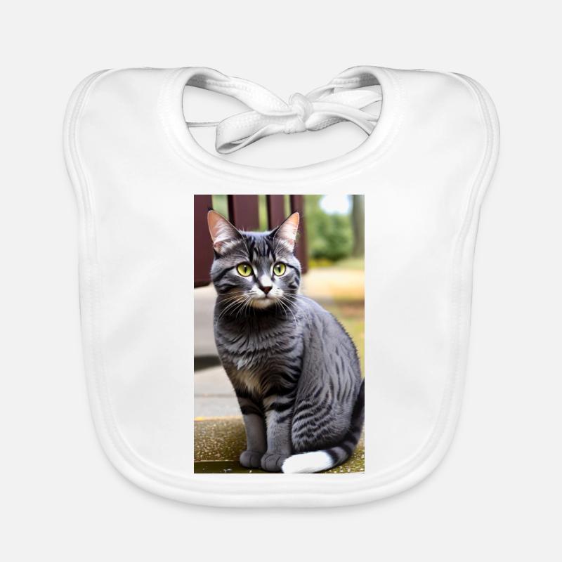 Chat | Animal de compagnie | Fan de chat | mignon | Chaton Bavoir bio Bébé