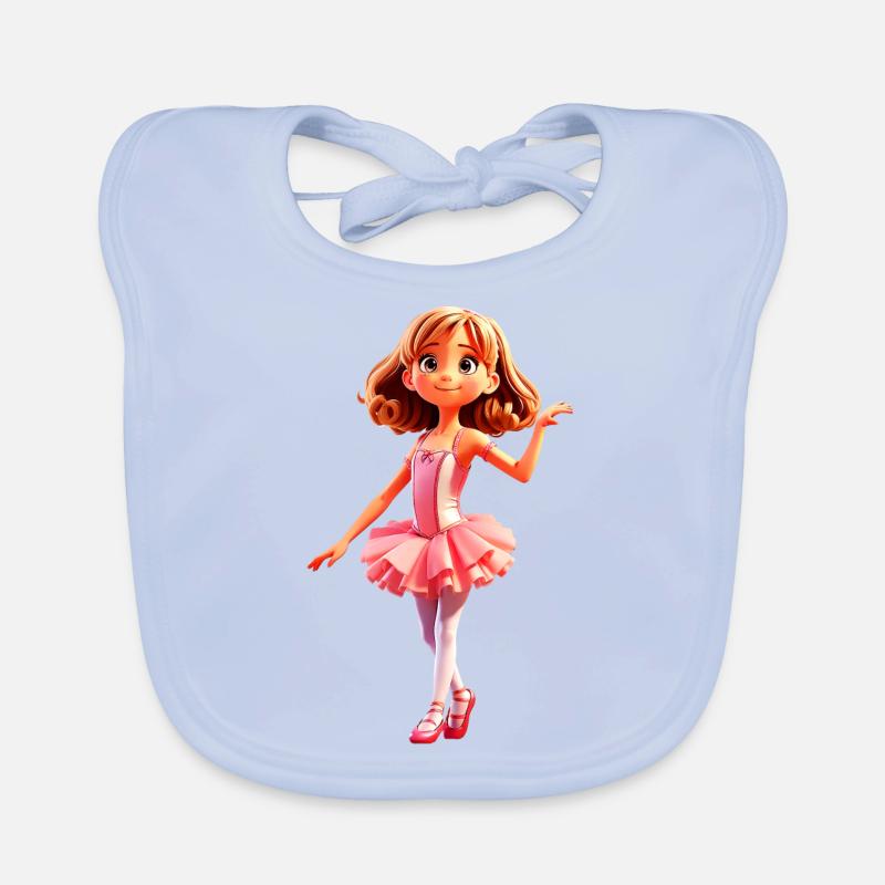 Ballett Mädchen Baby Bio-Lätzchen