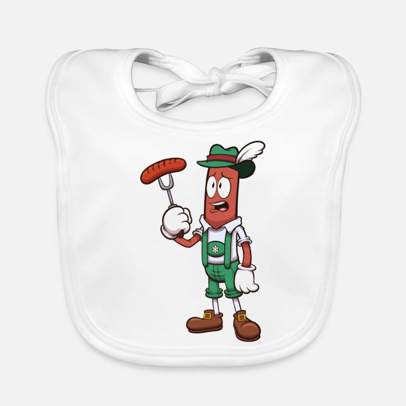 Saucisse Triste Octoberfest Bavoir bio Bébé