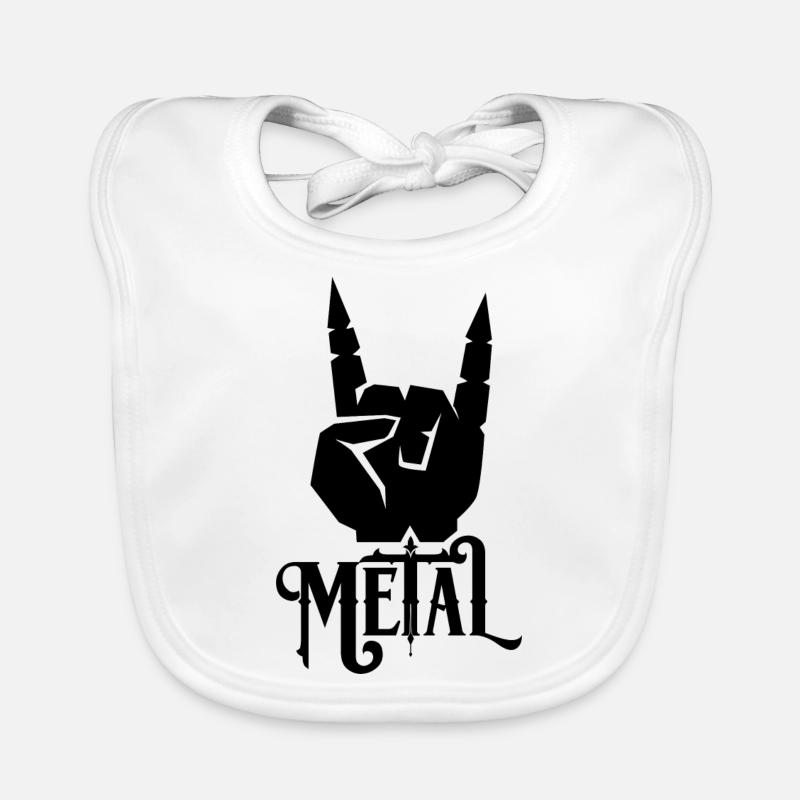 Metal. Bavoir bio Bébé