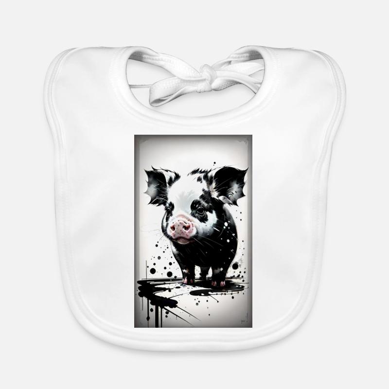 Cochon mignon Bavoir bio Bébé