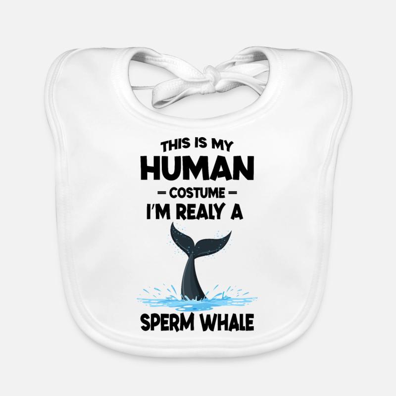 Das ist mein menschliches Kostüm Ich bin ein echter Wal Baby Bio-Lätzchen