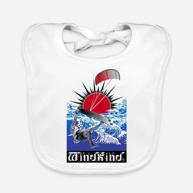 WINDKIND Big Wave Organic Baby Bibs