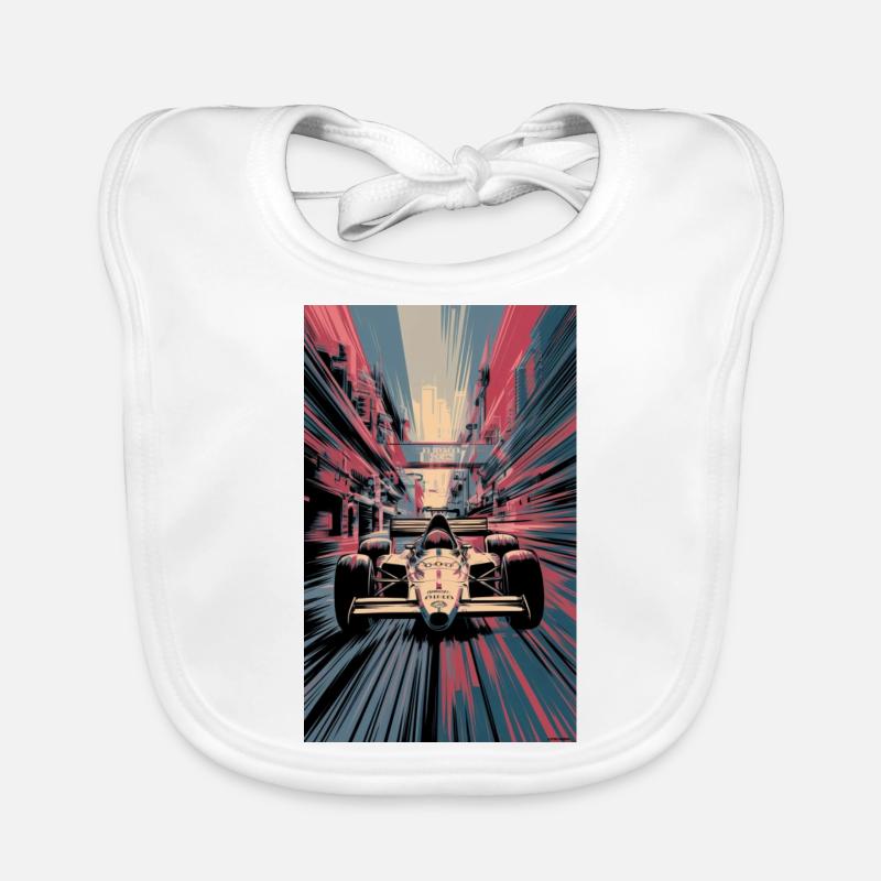 Racing car Organic Baby Bibs