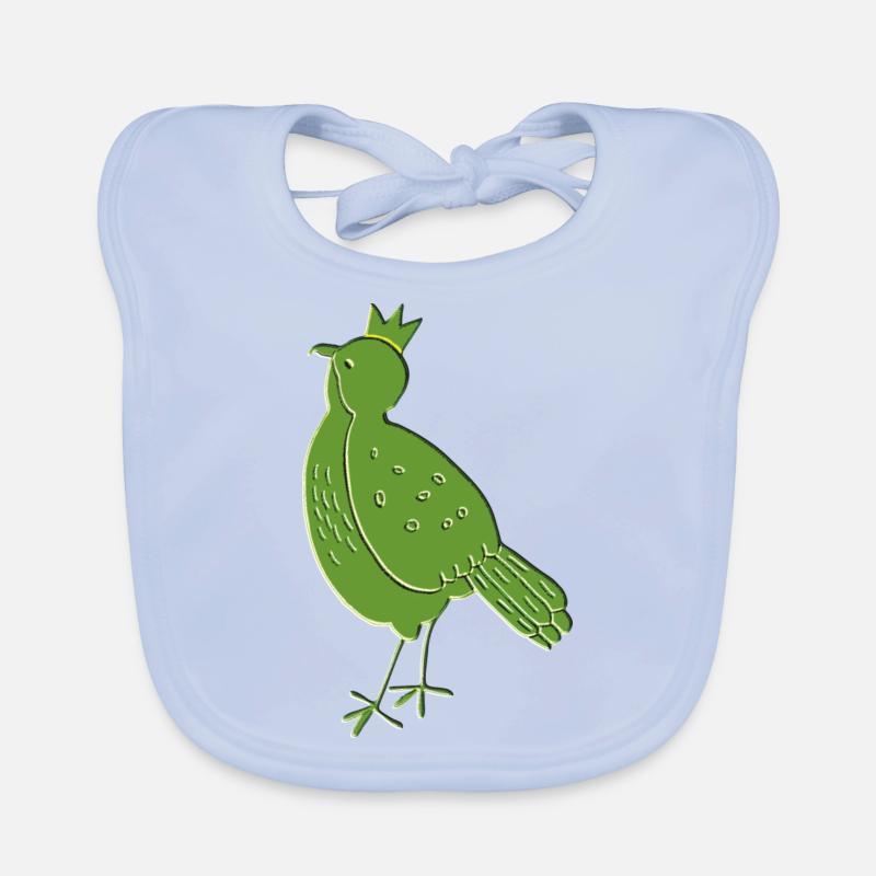 Vert oiseau Bavoir bio Bébé