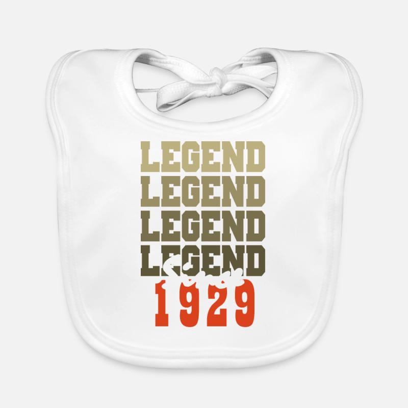 Cadeau 95e Anniversaire Vintage Né un mois de 1929 Bavoir bio Bébé