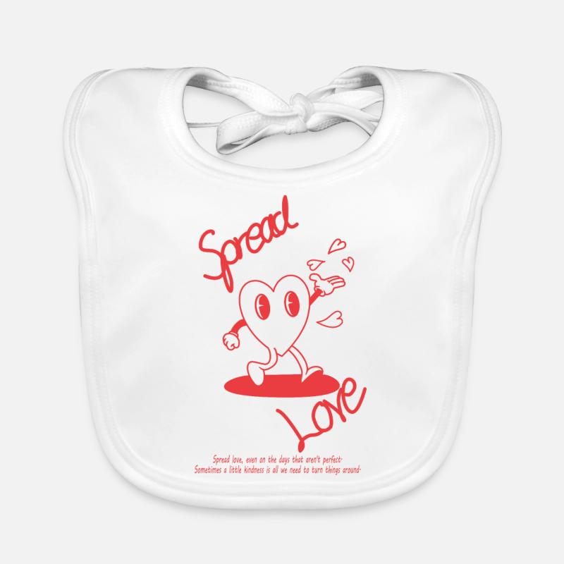 Répandre l’amour Bavoir bio Bébé