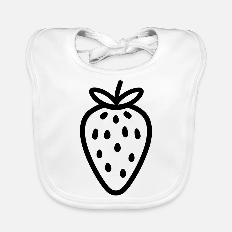 Erdbeere Baby Bio-Lätzchen