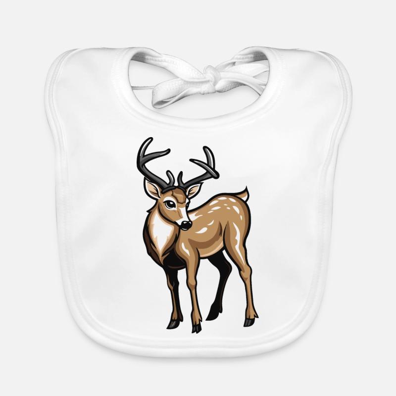 roe deer Organic Baby Bibs