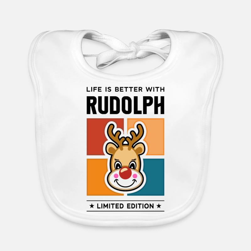 Rudolph Organic Baby Bibs