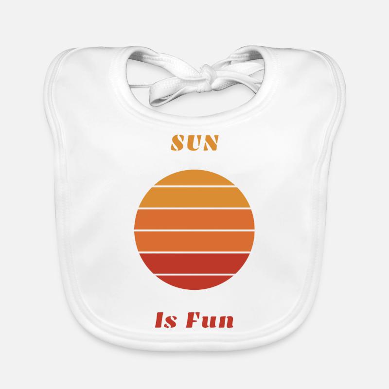 Le soleil, c’est amusant Bavoir bio Bébé