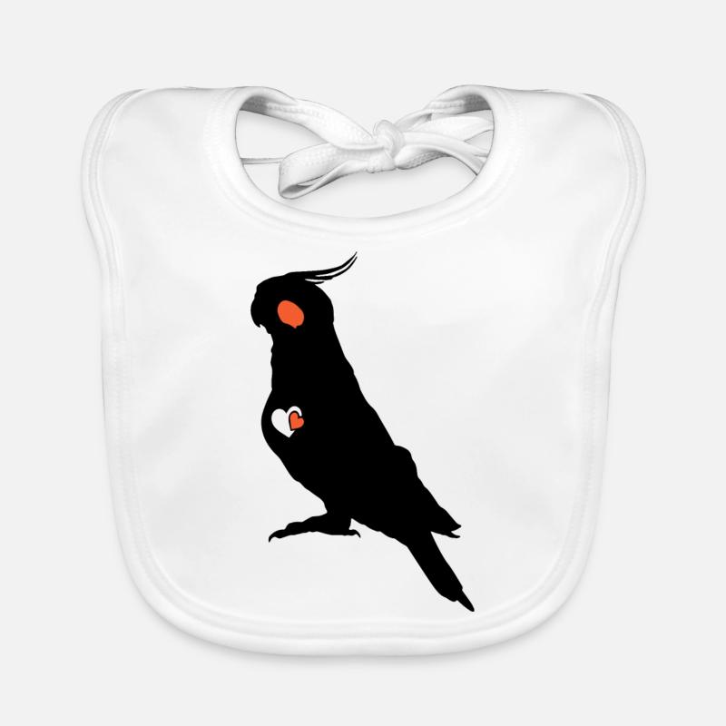 Cockatiel Lover Organic Baby Bibs