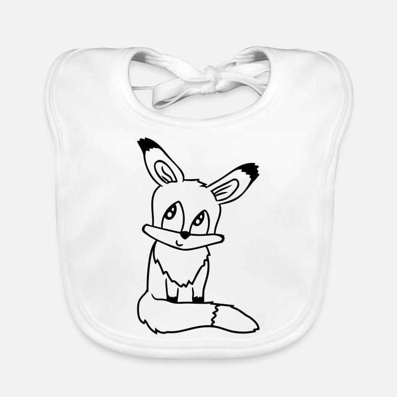 Fuchs Rotfuchs Wildes Tier Schlauer Wald Bewohner Baby Bio-Lätzchen