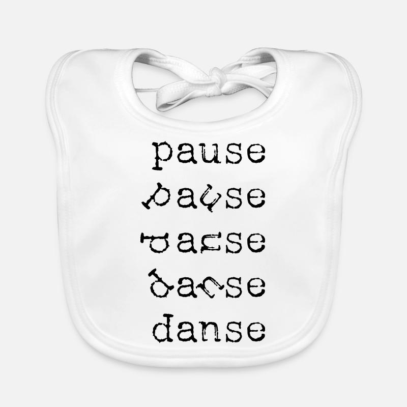 PAUSE DANSE Bavoir bio Bébé