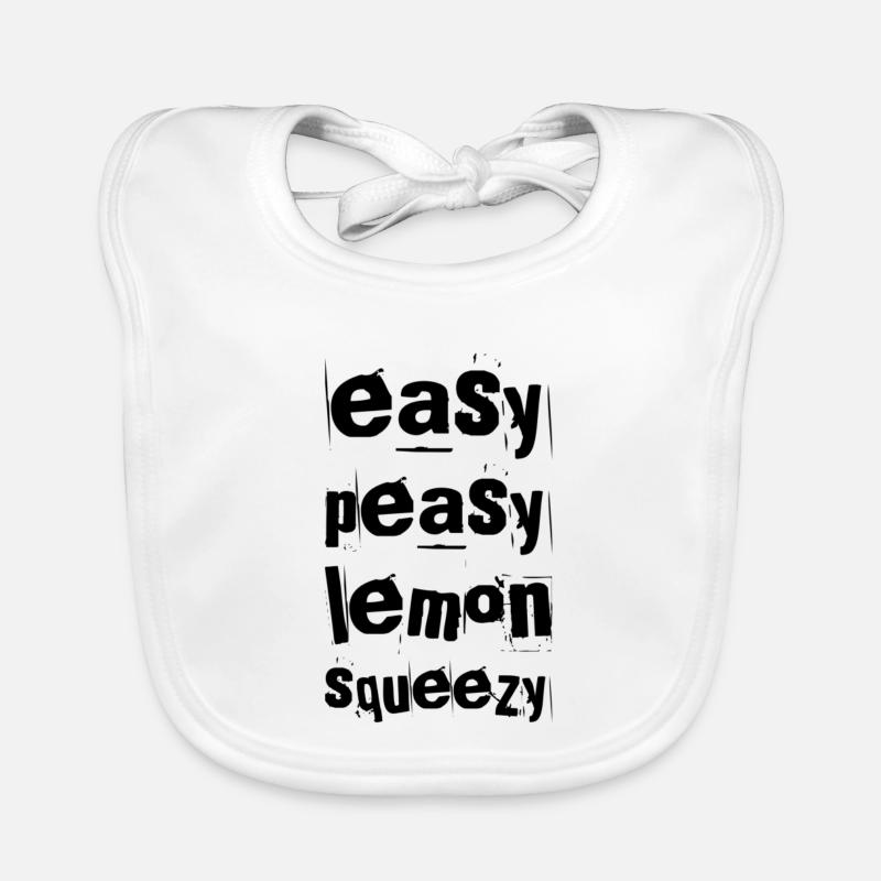 Easy Peasy Lemon Squeezy – Lustiger Spruch Baby Bio-Lätzchen