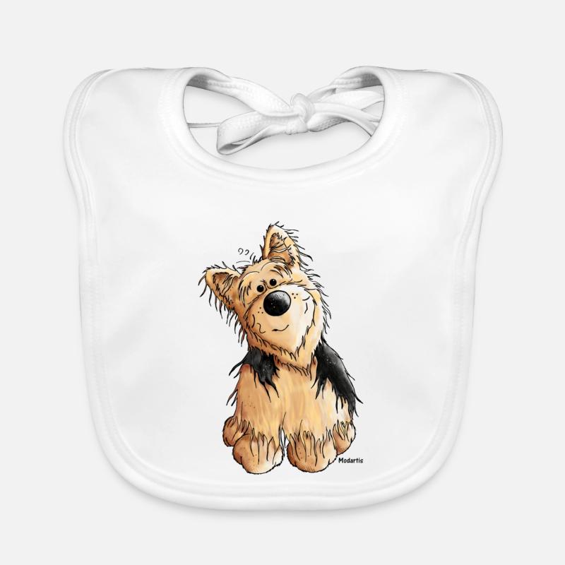 Yorkshire Terrier - Hund Baby Bio-Lätzchen