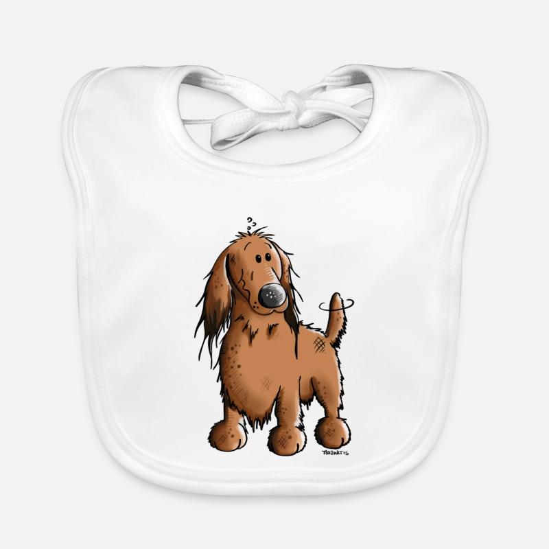 Danica The Dachshund Organic Baby Bibs