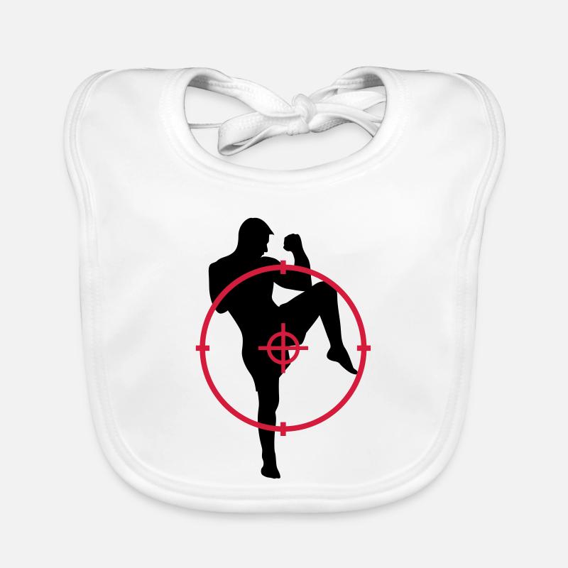 Kickboxing / Kickboxer / Kick Boxing / Kick Boxer Organic Baby Bibs