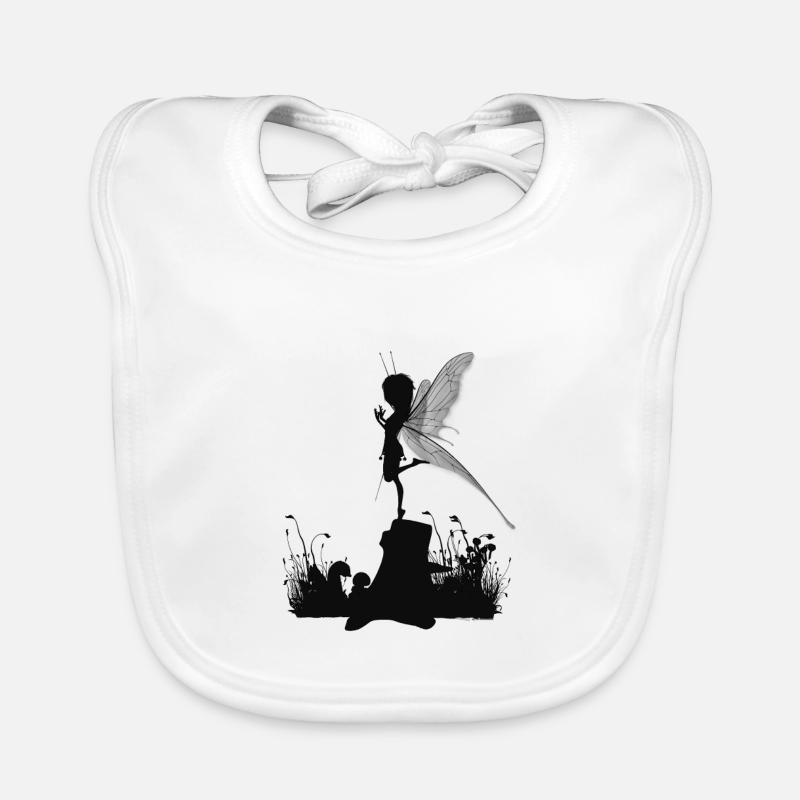 Petite fée mignonne Bavoir bio Bébé