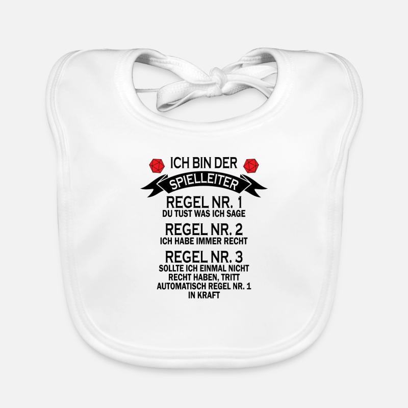 Game Master RPG Nerd Geek Gift Organic Baby Bibs