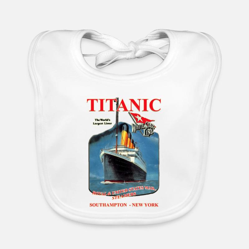 TITANIC liner creation Louis RUNEMBERG © Adagp Organic Baby Bibs