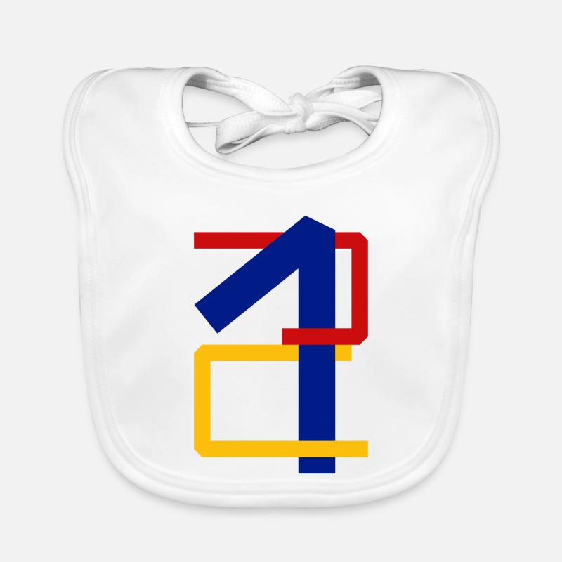 Twelve angular Organic Baby Bibs