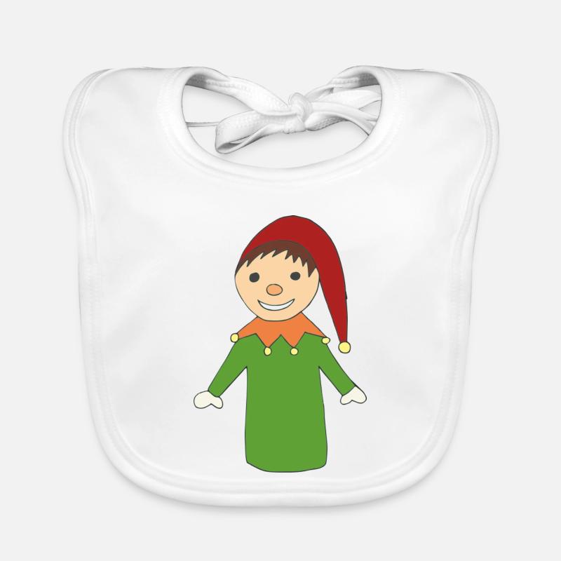 Kasper - Baby Bio-Lätzchen - Weiß