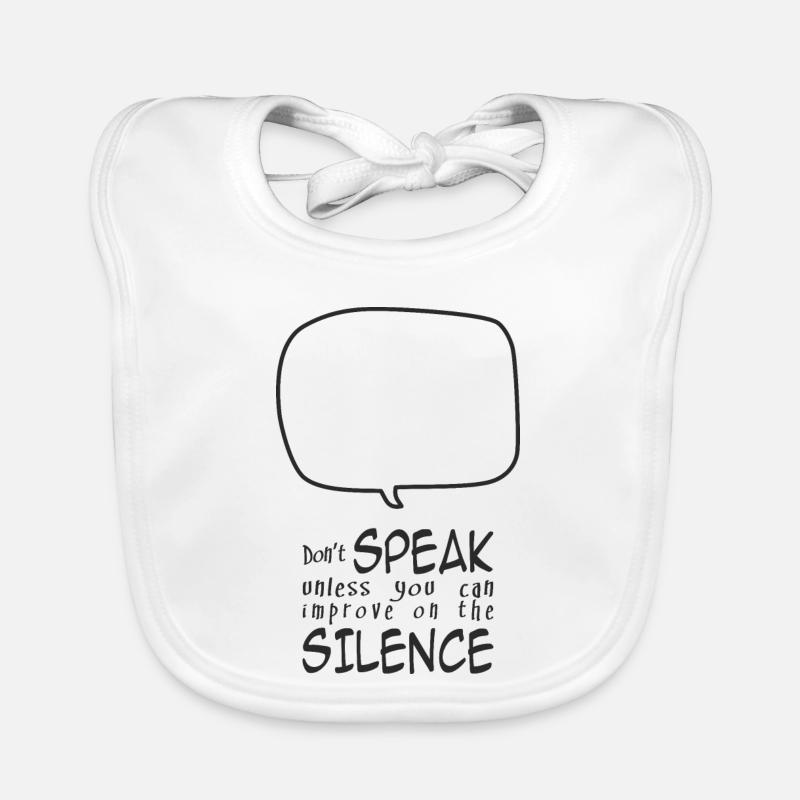 Sprechen Sie nicht Baby Bio-Lätzchen