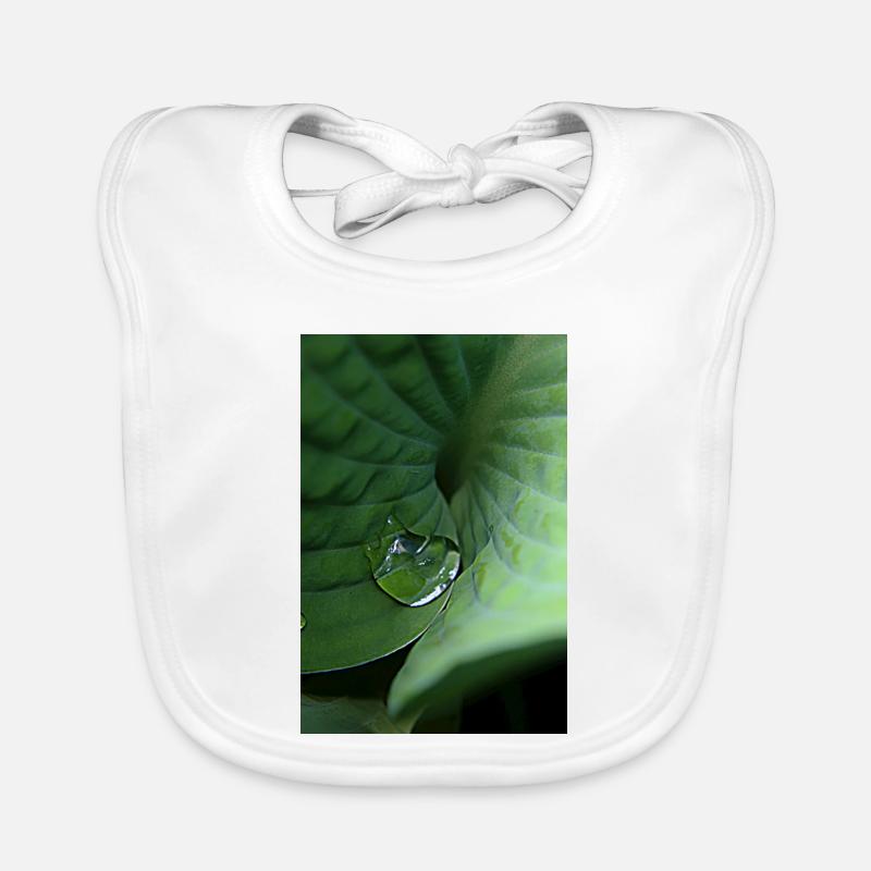 Rosée tropicale verte feuillue Bavoir bio Bébé
