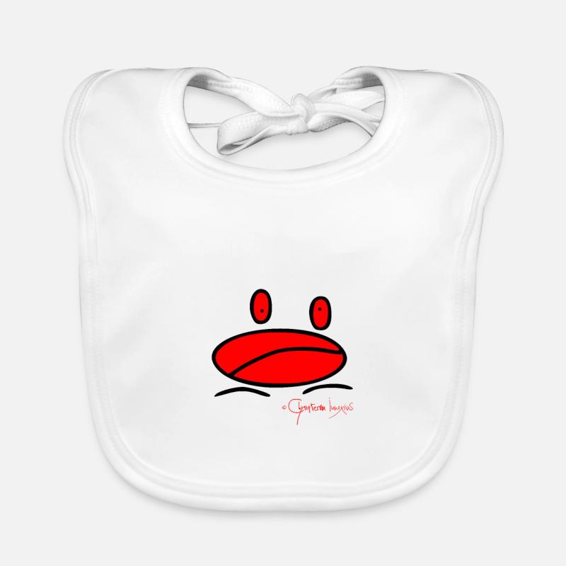 Froschmini - Ranunculus Oophagus Baby Bio-Lätzchen