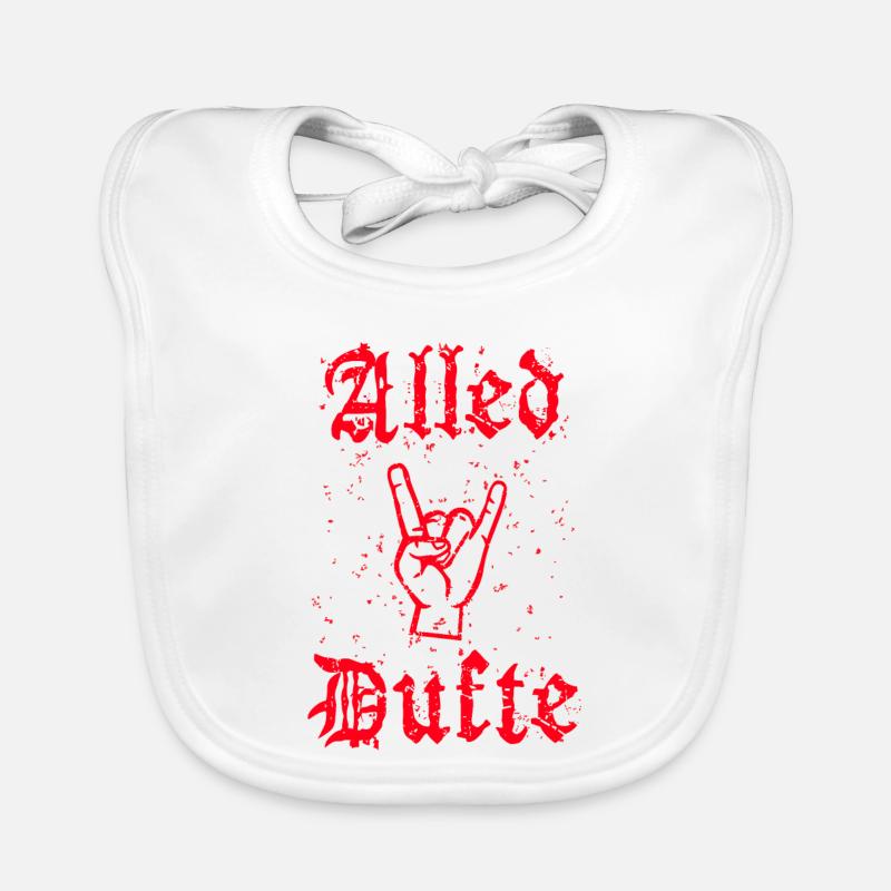 "Alled Dufte" cooler berliner Spruch Baby Bio-Lätzchen