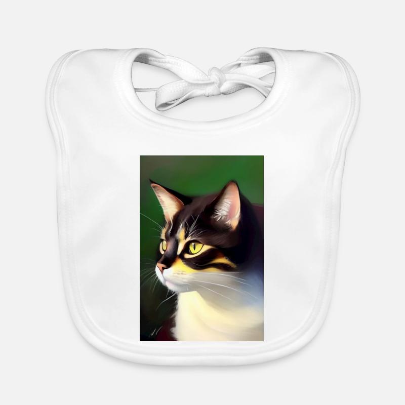 Katzen Bild Baby Bio-Lätzchen