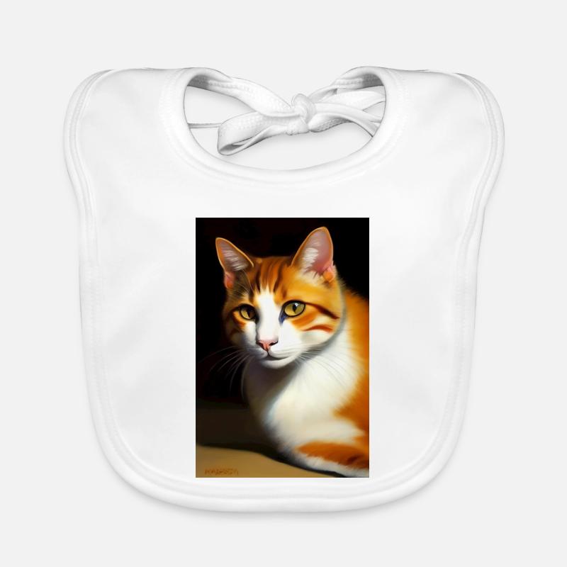 Katzen Bild Baby Bio-Lätzchen