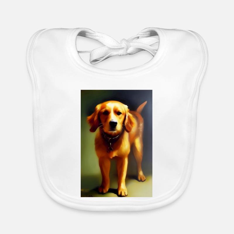 Hunde Bild Baby Bio-Lätzchen