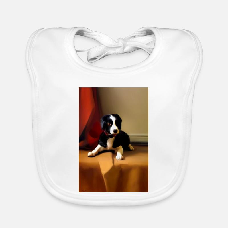 Hunde Bild Baby Bio-Lätzchen