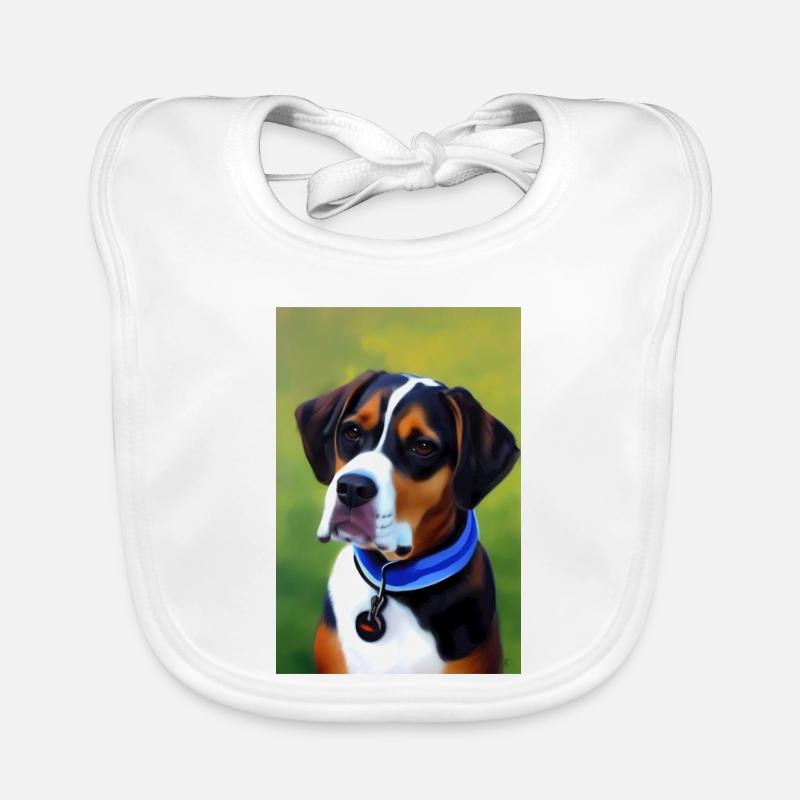 Hunde Bild Baby Bio-Lätzchen