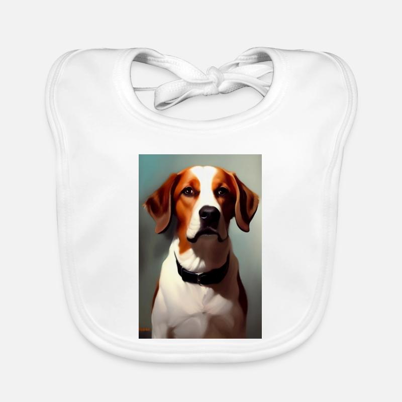 Hunde Bild Baby Bio-Lätzchen
