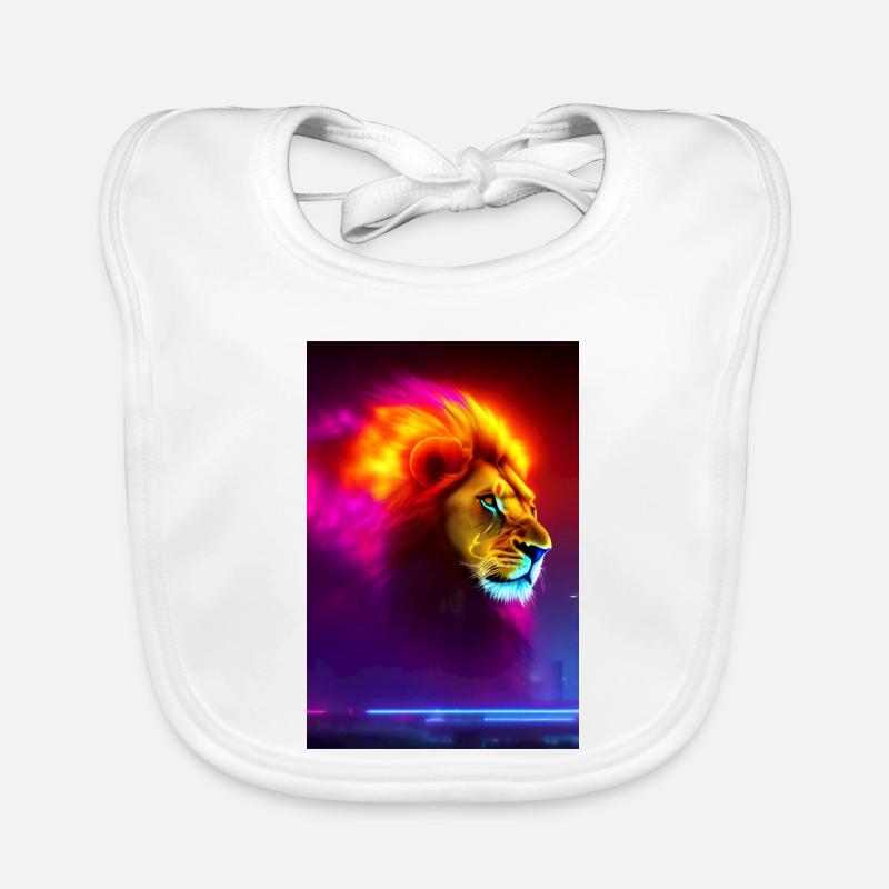 Lion Head Organic Baby Bibs