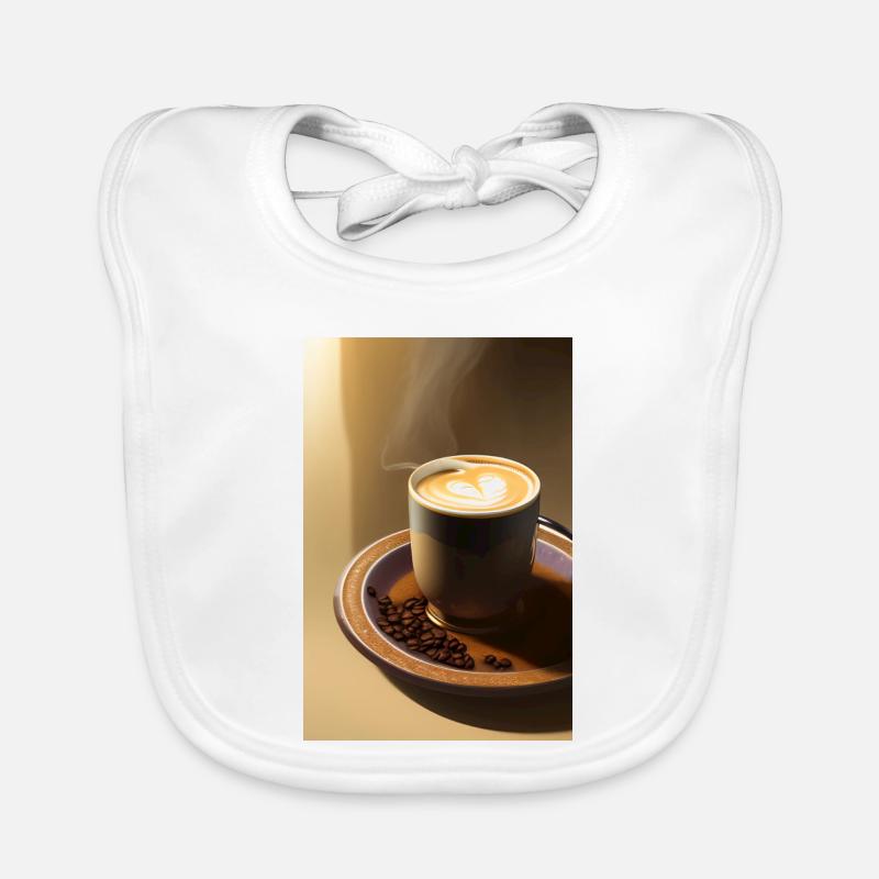 Kaffee, Kaffeebohnen Baby Bio-Lätzchen