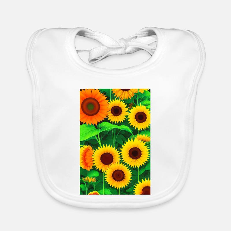 Sunflowers Organic Baby Bibs