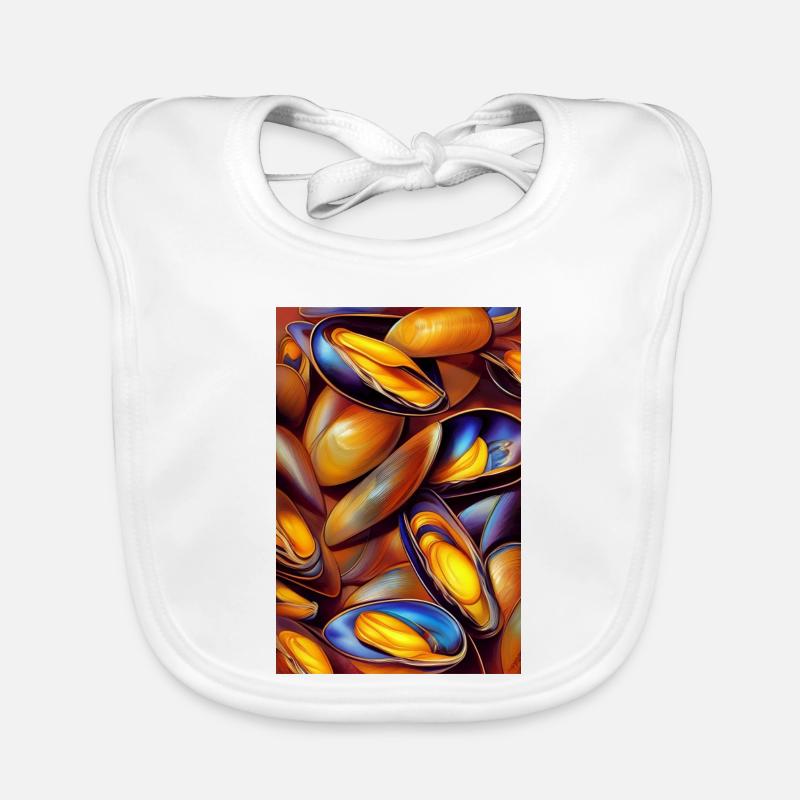 Mussels Organic Baby Bibs
