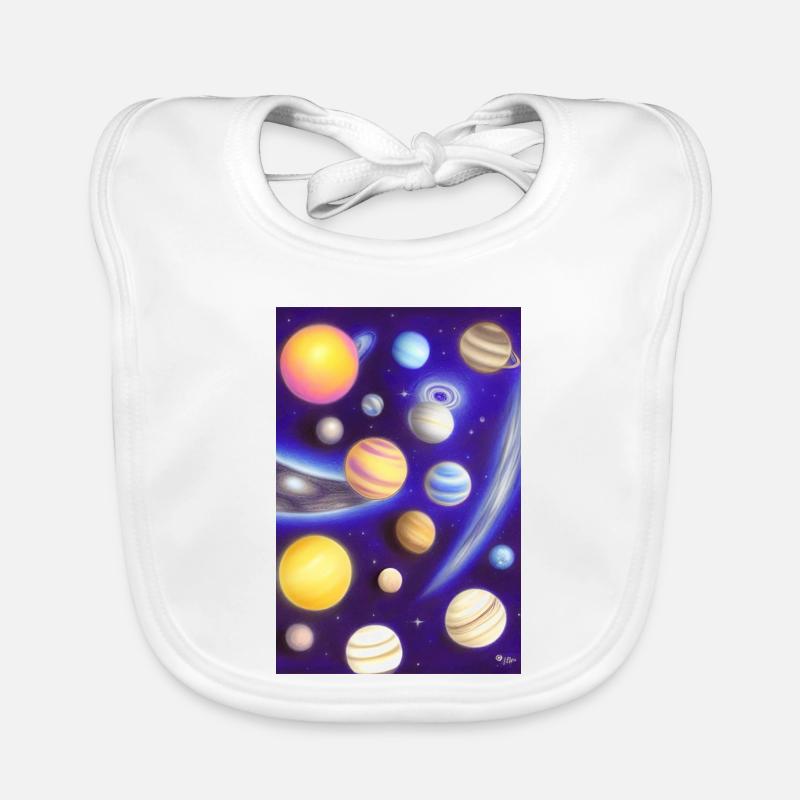 Space and planets Organic Baby Bibs