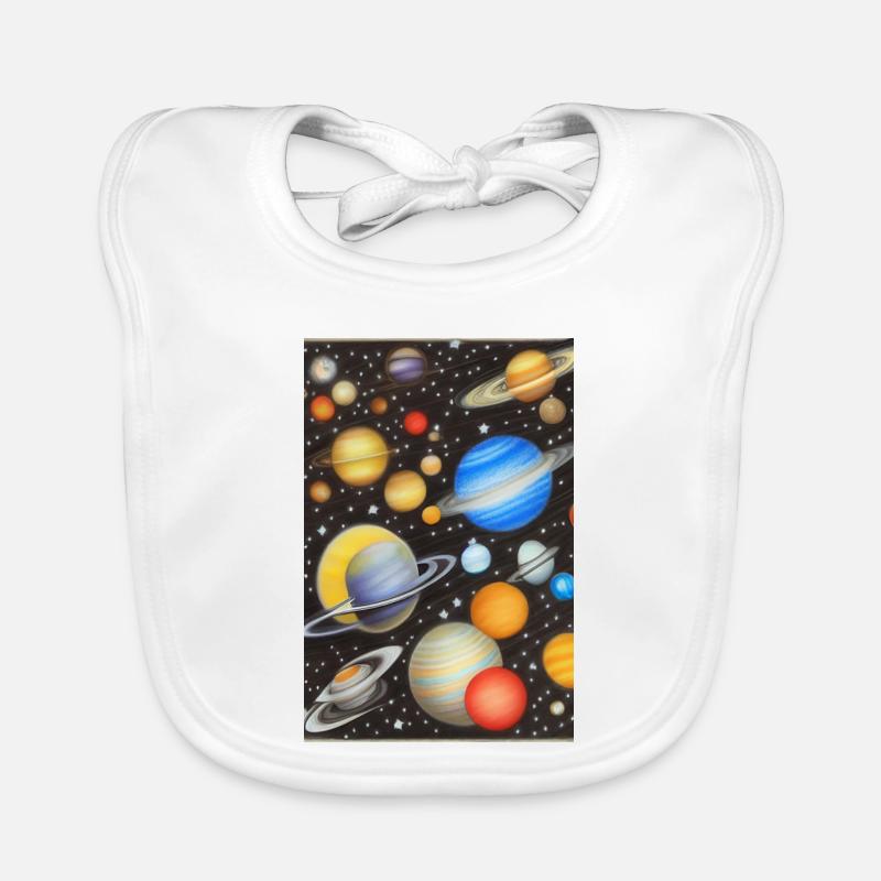 Space and planets Organic Baby Bibs