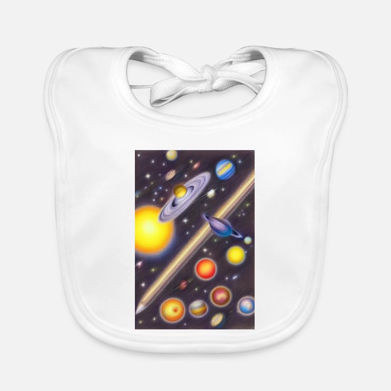 Space and planets Organic Baby Bibs