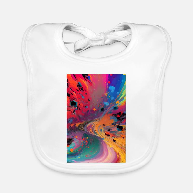 Abstrakte Kunst Baby Bio-Lätzchen