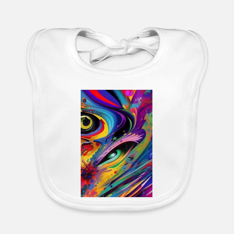 Abstrakte Kunst Baby Bio-Lätzchen
